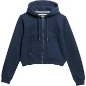 Superdry Athletic Tonal Full Zip Sweatshirt Bleu M Femme