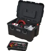 Keter 250927 Caisse à outils Stack n Roll non équipée Noir