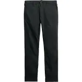 Superdry pour homme. M7011414A Pantalon utilitaire chino noir (36/32), Casuel, Coton