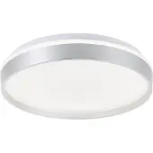 Brilliant LED Plafonnier Britt Argent Ø33cm 22W 2300lm CCT 3000K - 6500K Dimmable Télécommande