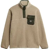 Superdry pour homme. M2014283A Fuji Popper polaire beige (XXL), Casuel, Polister recyclé, Durable