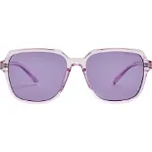 Superdry Femme Logo Gravé Carrées Oversize Lunettes De Soleil, Violet - Taille: 57x16x143mm