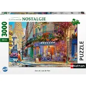 Nathan Puzzle 3000 pièces - Dans les rues de Paris - 14 ans et plus - Qualité supérieure - Assemblage parfait - Collection Nostalgie - 12001870