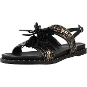 Carmela pour femme. 16319801-NEGRO Sandales 163198 noir (38), Plat, Boucle, Casuel