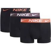 Nike 0000ke1156 Trunk Boxers 3 Units Noir M Homme