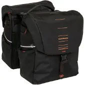 New Looxs Sacoche double pour vélo Vigo Double RackTime 2.0 - 40 litres - 30 x 19 x 40 cm (2x) - Noir-orange