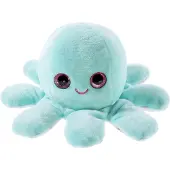 Heunec Poulpe en peluche, 18cm, menthe - parfait pour les câlins et les jeux