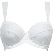 Sans complexe Soutien-Gorge Allaitement Armatures Gris En Coton