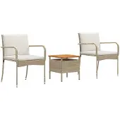 Syfax Ensemble de jardin avec coussin acier