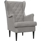 vidaXL fauteuil Gris clair Velours