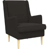 vidaXL fauteuil Noir tissu