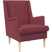 vidaXL fauteuil Bordeaux tissu