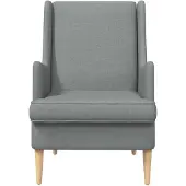 vidaXL fauteuil Gris clair tissu