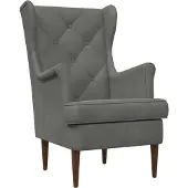 vidaXL fauteuil Gris foncé Velours