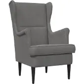 vidaXL fauteuil Gris foncé Velours