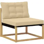 vidaXL Ensemble de canapés d'extérieur , 9 pièces, blanc et beige, 79 x 79 x 37 cm
