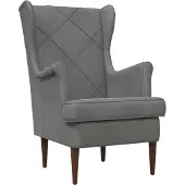 vidaXL fauteuil Gris foncé Velours