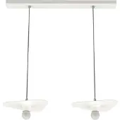 Lumicom Suspension Cloud Linéaire À 2 Lumières, Unie, Mat
