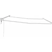 vidaXL Structure de parasol extensible, blanche, 400 x 300 cm, en aluminium