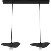 Lumicom Suspension Cloud Linéaire À 2 Lumières, Unie Et Brillante