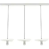 Lumicom Suspension Cloud Linéaire À 3 Lumières, Unie Mat