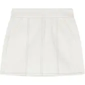 Armani Exchange pour femme. XW002256AF21335M0054 Jupe taille haute blanc (XS), Casuel, Coton