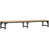 vidaXL Support pour écran Chêne Sonoma 105x23x15,5 cm Matériau dérivé du bois