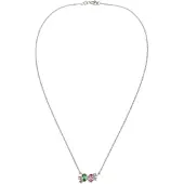 Elli Chaîne bleu / vert / rose / argent