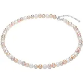 Valero Pearls Chaîne crème / rosé / argent