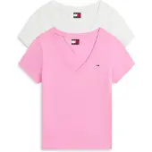 Tommy Hilfiger T-shirt rose clair / blanc