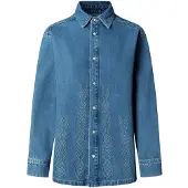 Pepe Jeans Ellen Ikat Long Sleeve Shirt Bleu XL Femme