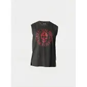 KOROSHI T-Shirt rouge sang / noir