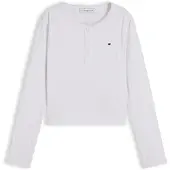 Tommy Hilfiger Kg0kg09463 Long Sleeve T-shirt Blanc 6 Years Fille