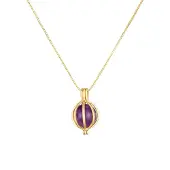 Elli PREMIUM Chaîne 'Amethyst' or / violet