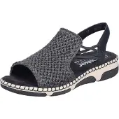 Rieker Sandales femme Noir, Couleur:noir, EU Taille:38