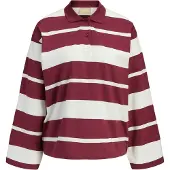 JJXX T-shirt 'JXVilma' bourgogne / blanc
