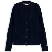 Tommy Hilfiger Cardigan 'Cable Oversized' bleu marine