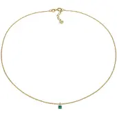 Elli Chaîne 'Choker' or / émeraude