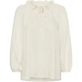 Cream Chemisier 'Oma' blanc