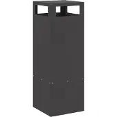 vidaXL Foyer Noir 35 x 35 x 100 cm Acier