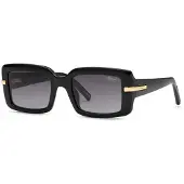 Chopard Sch413m Square Woman Sunglasses Noir Smoke Gradient/CAT2 Femme