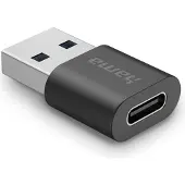 Hama Adaptateur USB - - USB-A vers USB-C - 10 Gbit/s - Compact - Transfert de données