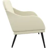 vidaXL Banc Crème 110x76x80 cm Similicuir