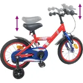 vidaXL Vélo pour enfant 14 pouces, pour les 3-5 ans, rouge