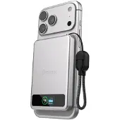 Bmx SolidSafe Powerbank Magnétique – Capacité de Charge Simultanée C1 et Qi2 – Design Compact et Portable – Construction Durable - Gris