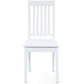 Ebuy24 Wright Chaise de salle à manger, blanc.