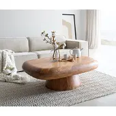 DELIFE Table-de-salon Maskat 120x90 cm acacia naturel
