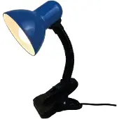 Luxus Europe - Lampe de bureau Toby, bleu - Lampe de lecture - Lampe de bureau