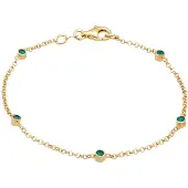 Elli Bracelet or / vert