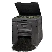 Curver Composteur - - 470l - Noir - Écologique - Durable - Facile à monter